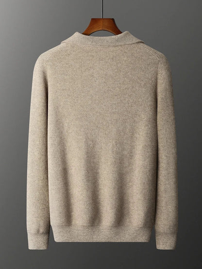 100% Cashmere Half-Zip Sweater – ASCENDARY®
