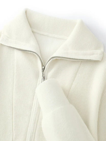 100% Cashmere Half-Zip Sweater – ASCENDARY®