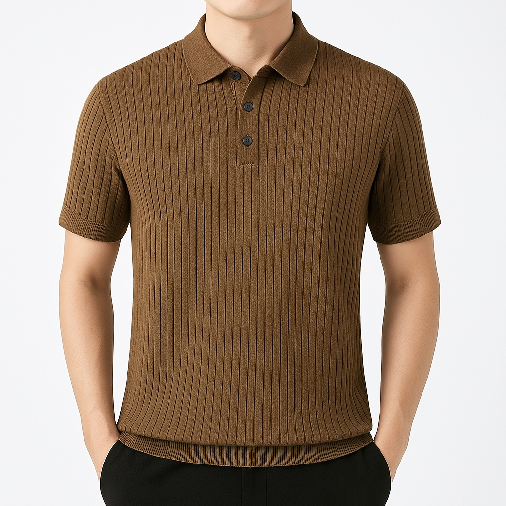 Savoni Ribbed Knit Polo