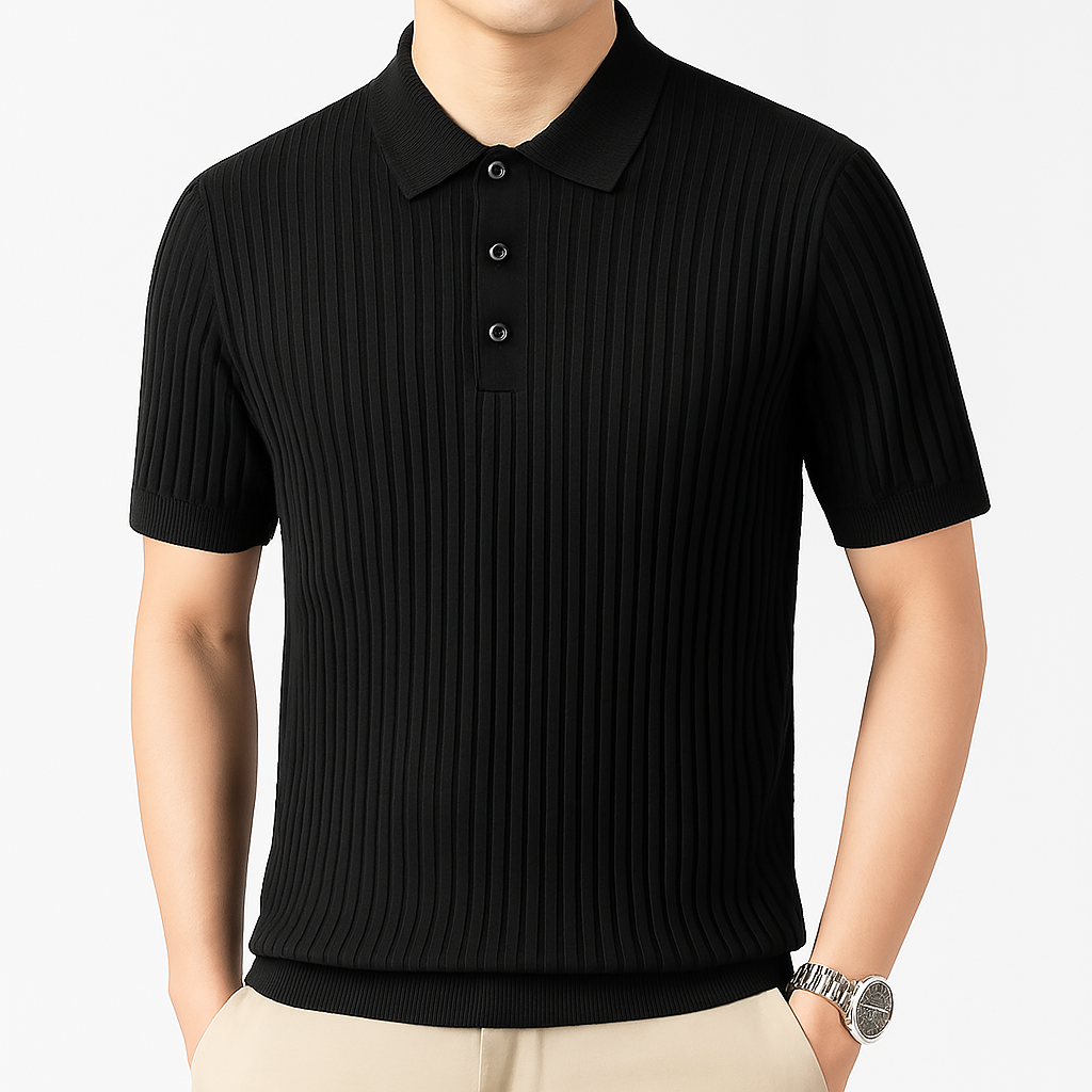 Savoni Ribbed Knit Polo