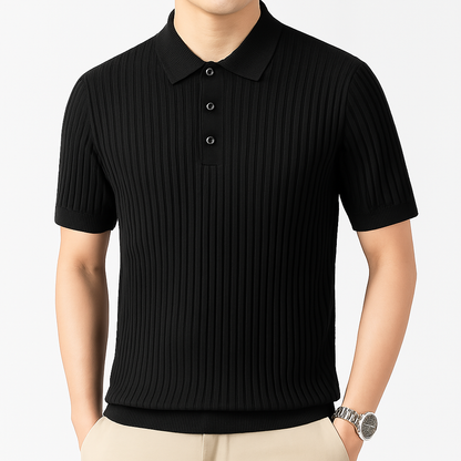 Savoni Ribbed Knit Polo
