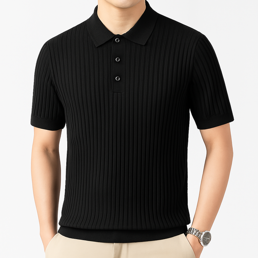 Savoni Ribbed Knit Polo