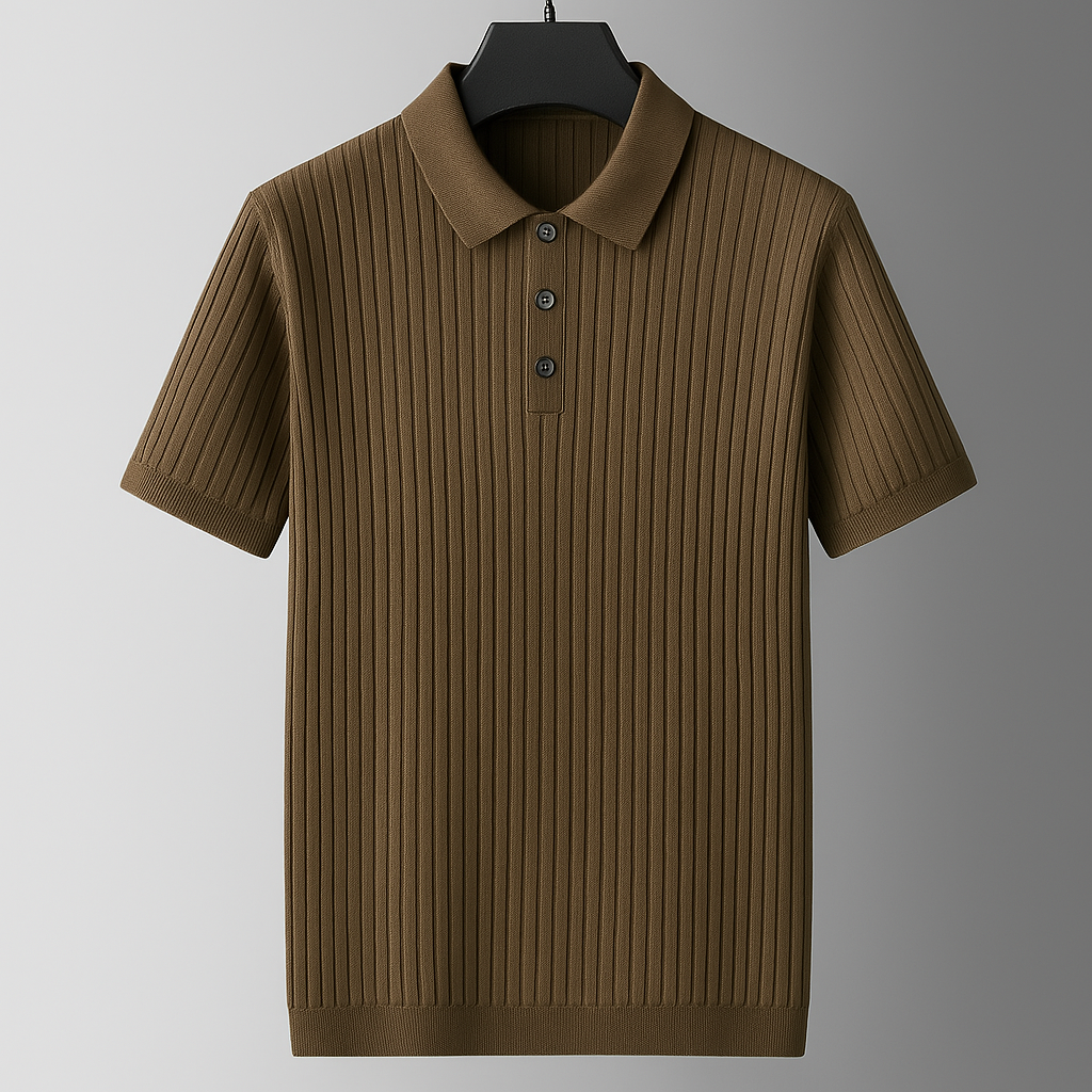 Savoni Ribbed Knit Polo