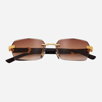 GUAN Sunglasses – UV400 | Wood & Gold Frame | ASCENDARY®