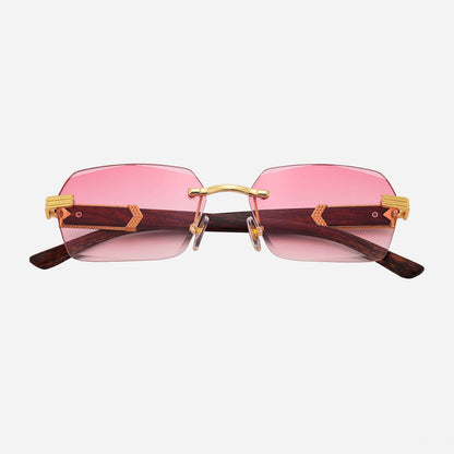 GUAN Sunglasses – UV400 | Wood & Gold Frame | ASCENDARY®