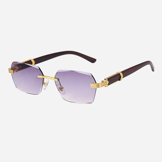 GUAN Sunglasses – UV400 | Wood & Gold Frame | ASCENDARY®