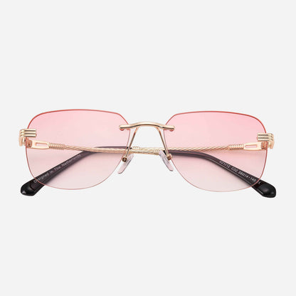 LUNAR Sunglasses – UV400 | Metal & Gold Frame | ASCENDARY®