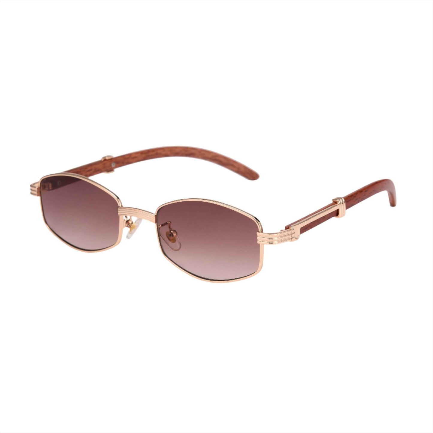 KREDO Sunglasses – UV400 | Wood & Gold Frame | ASCENDARY®