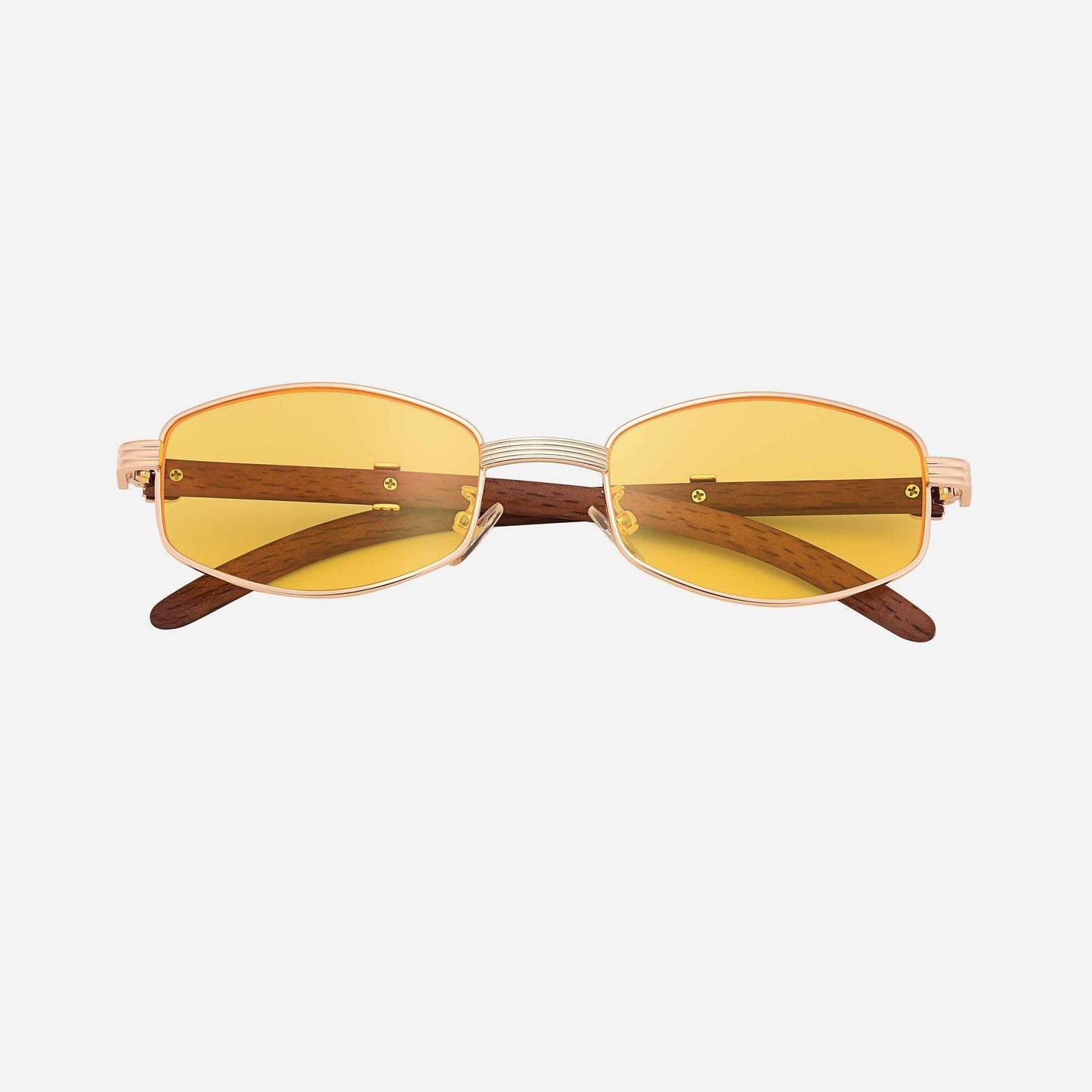 KREDO Sunglasses – UV400 | Wood & Gold Frame | ASCENDARY®