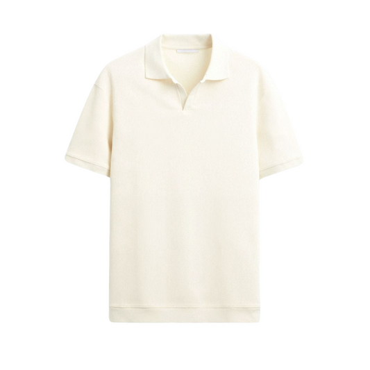 Woolen Structure Polo – Skin-Gentle Wool | Old Money Style | ASCENDARY®