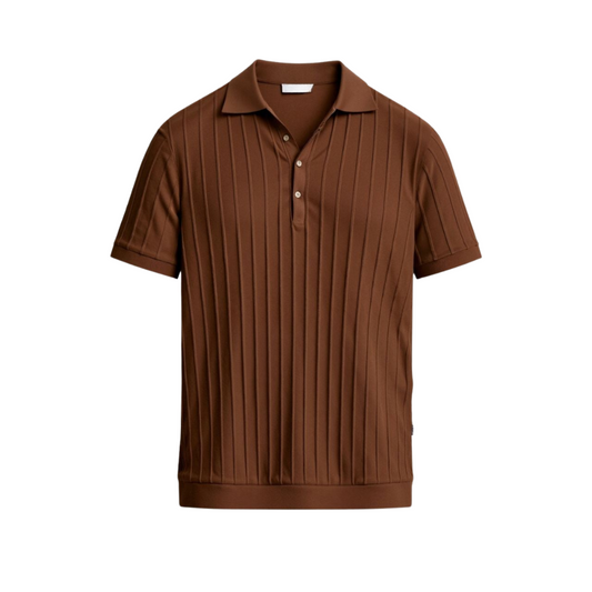 Vertical Striped Button-Up Polo – Skin-Soft | Bold Style | ASCENDARY®