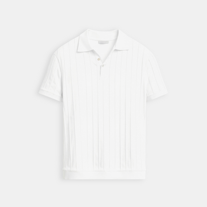 Vertical Striped Button-Up Polo – Skin-Soft | Bold Style | ASCENDARY®