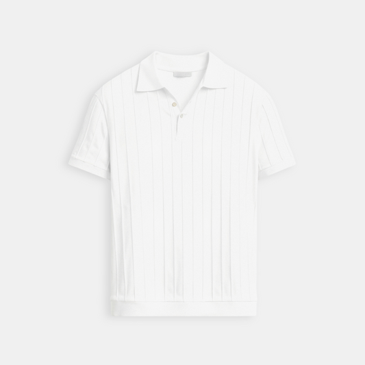 Vertical Striped Button-Up Polo – Skin-Soft | Bold Style | ASCENDARY®