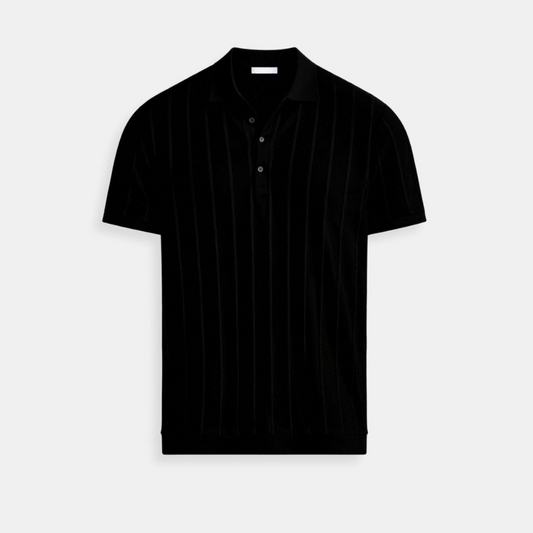 Vertical Striped Button-Up Polo – Skin-Soft | Bold Style | ASCENDARY®