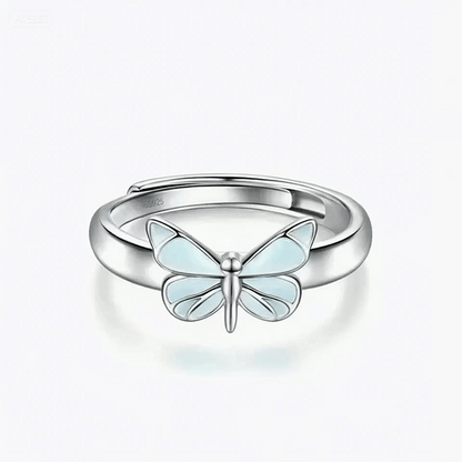Midnight Butterfly Glow Ring