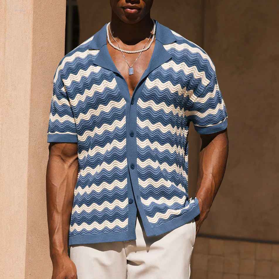 Mykonos Knitted Button Shirt – ASCENDARY®