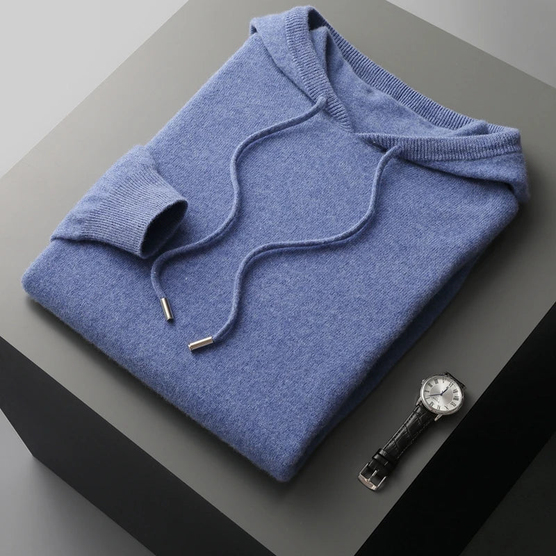 100% Cashmere Hooded Sweater – Ultra-Soft | ASCENDARY®