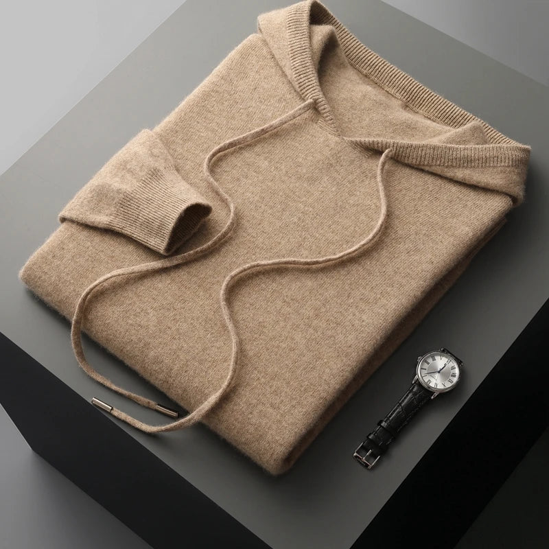 100% Cashmere Hooded Sweater – Ultra-Soft | ASCENDARY®