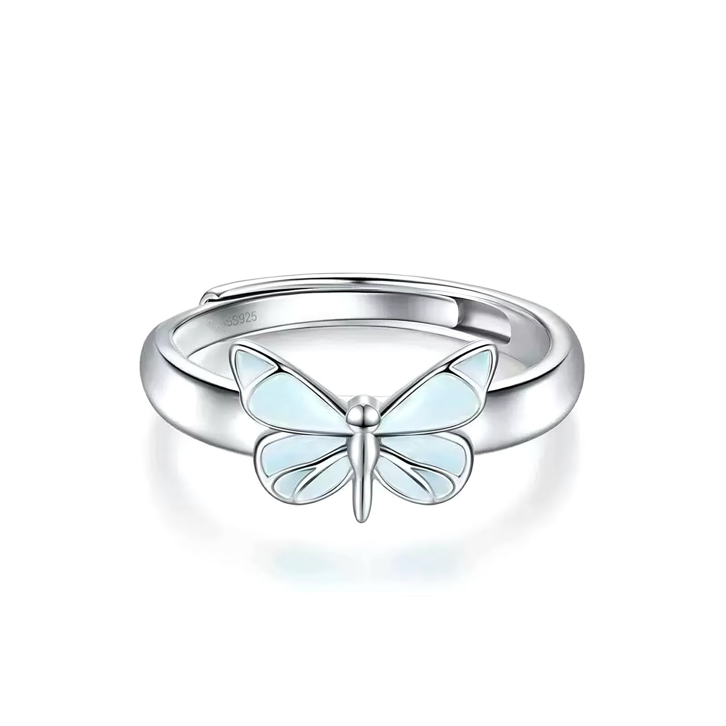 Midnight Butterfly Glow Ring