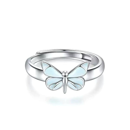 Midnight Butterfly Glow Ring