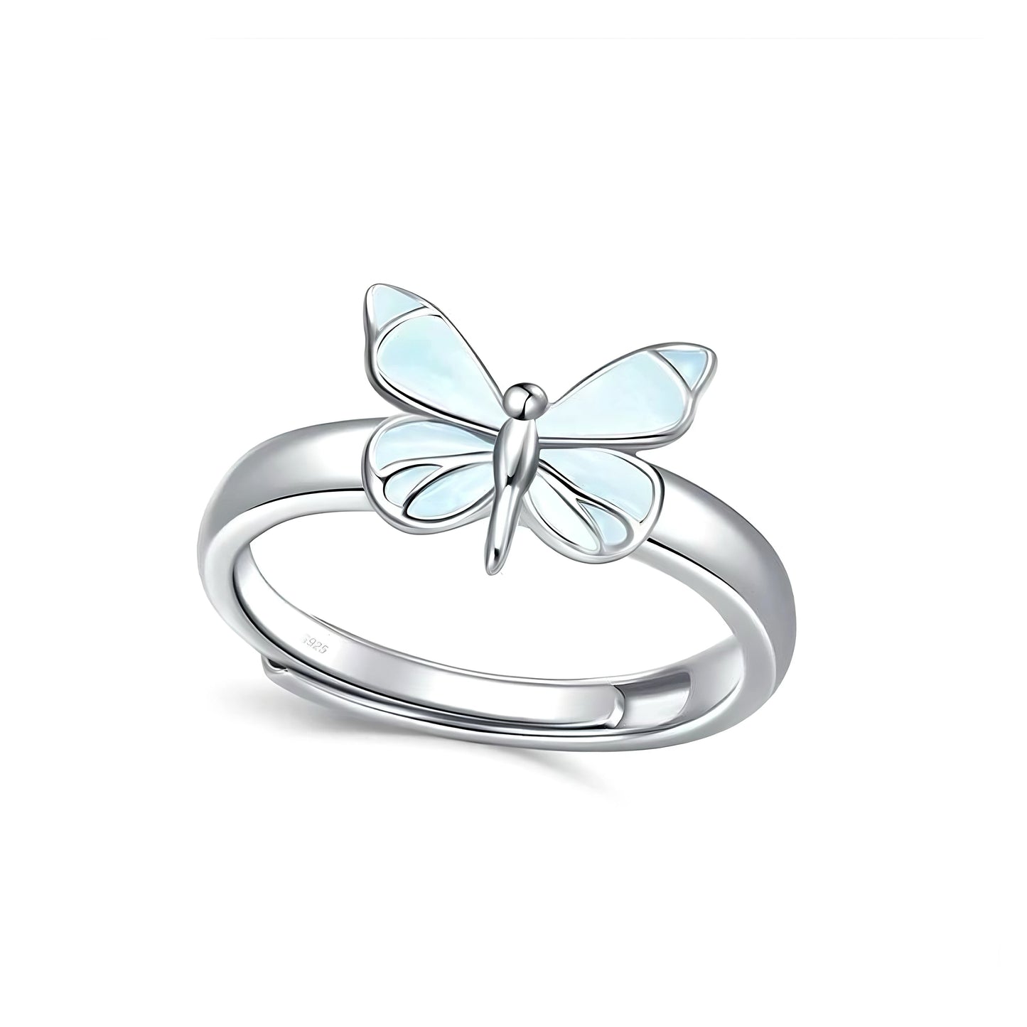 Midnight Butterfly Glow Ring