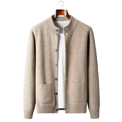 100% Cashmere Button Cardigan – Hypoallergenic | Classic Luxury | ASCENDARY®