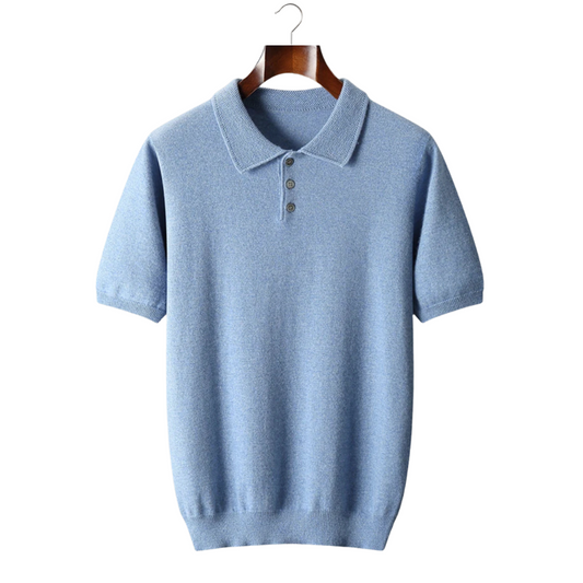 100% Cashmere Classic Polo Shirt – Skin-Soft | Hypoallergenic | ASCENDARY®