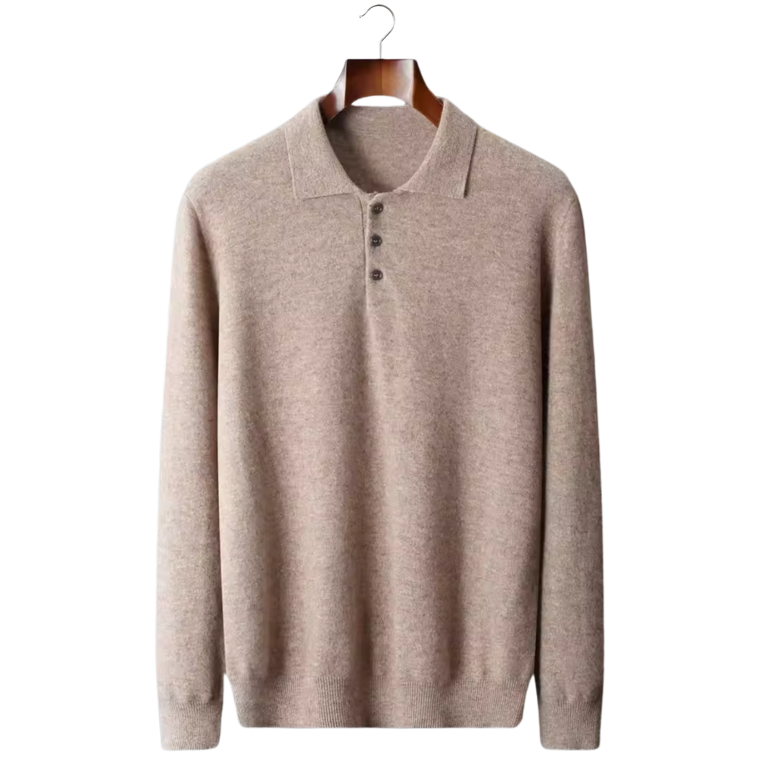 Wool Classic Sweater Polo – Hypoallergenic | Skin-Gentle | ASCENDARY®