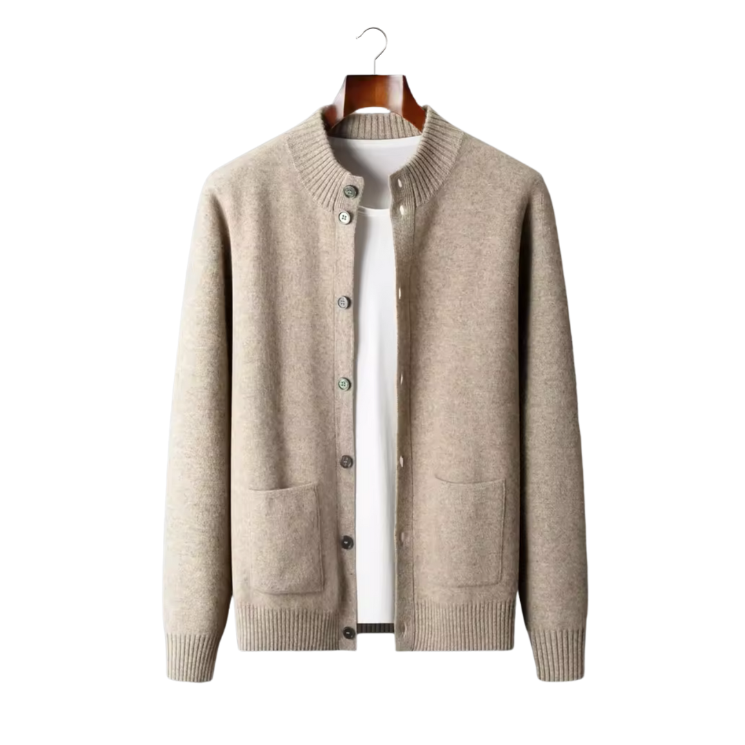 100% Cashmere Button Cardigan – Hypoallergenic | Classic Luxury | ASCENDARY®