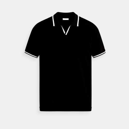 Contrast Slim Fitted Polo – Skin-Soft | Breathable | ASCENDARY®