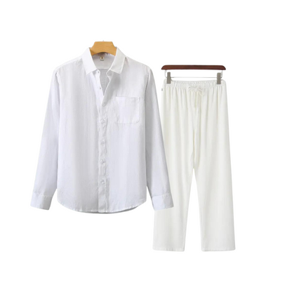 Linen Set – Full Matching Shirt & Trouser | Skin-Gentle Linen | ASCENDARY®