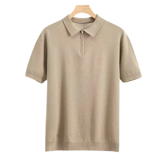 IBIZA Zip Up Polo – Breathable Mesh | Skin-Gentle | ASCENDARY®