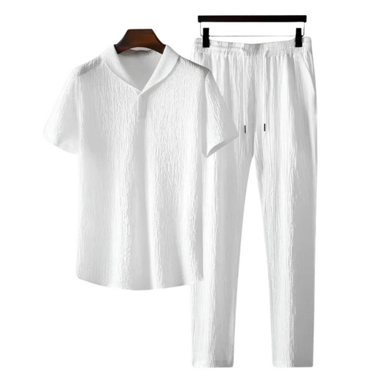 Cotton Polo & Pantalon Set – Skin-Soft | Breathable | ASCENDARY®