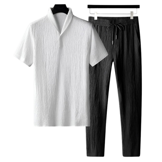 Cotton Polo & Pantalon Set – Skin-Soft | Breathable | ASCENDARY®