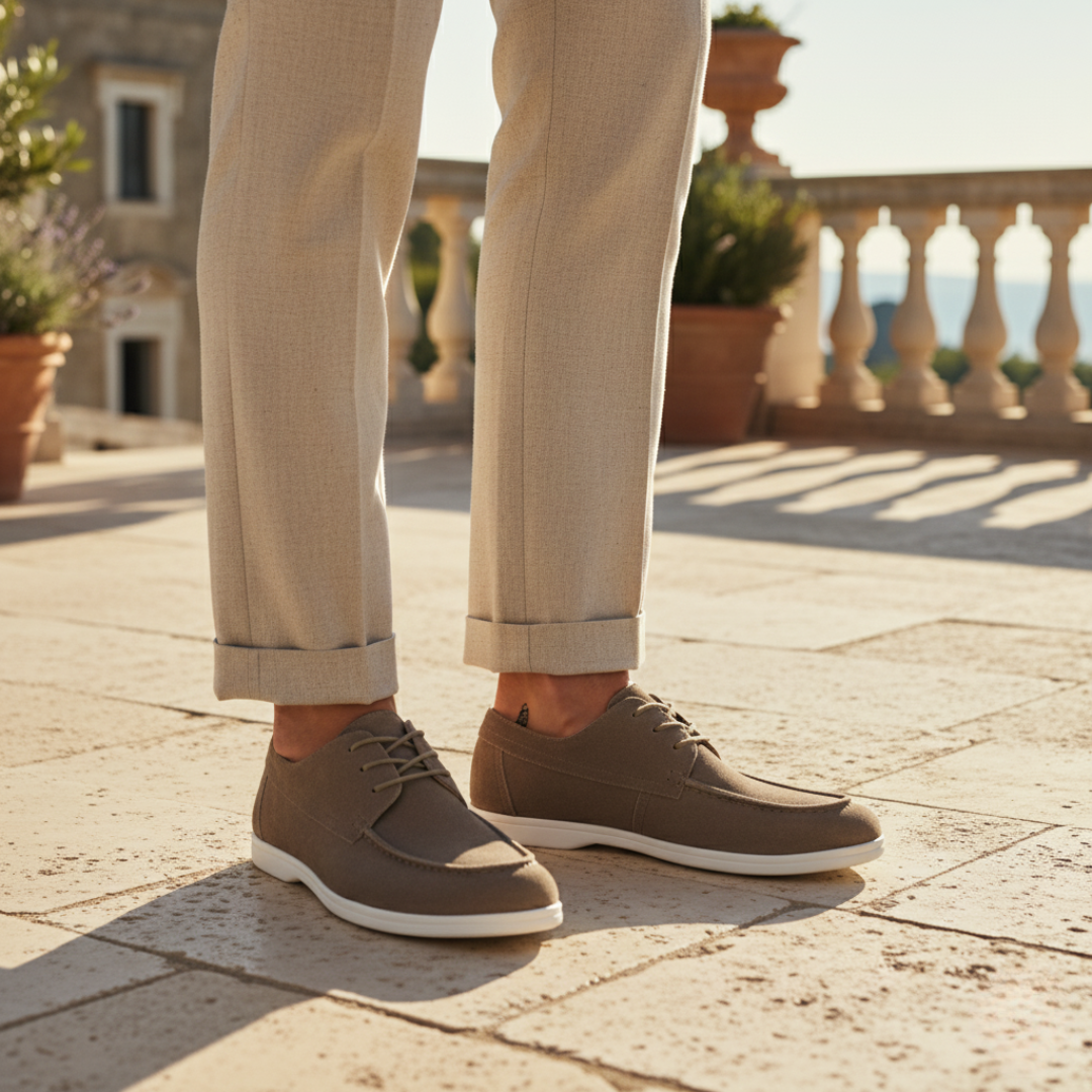 Premium Suede Lace Shoes – Hypoallergenic | ASCENDARY®