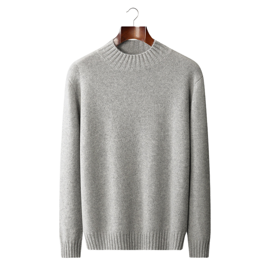 100% Cashmere Mock Neck Sweater – ASCENDARY®