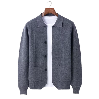 100% Cashmere Button Overshirt – Luxury Knitwear | ASCENDARY®