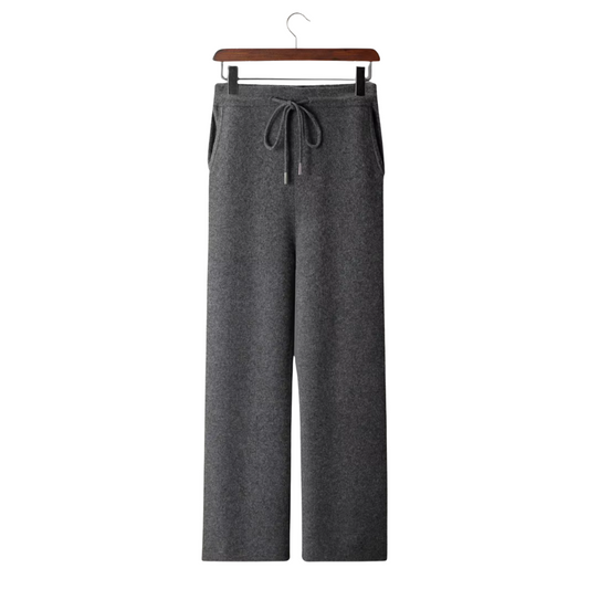100% Cashmere Wide Leisure Trousers – Ultra-Soft | Skin-Gentle | ASCENDARY®