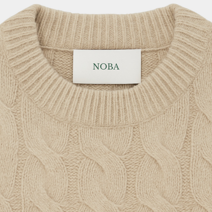 Cashmere Cable Knit Sweater – Luxury Knitwear | ASCENDARY®