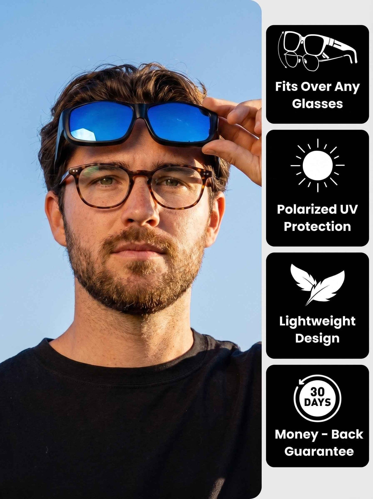 Compass Fit-Over Sunglasses – Men's Polarized