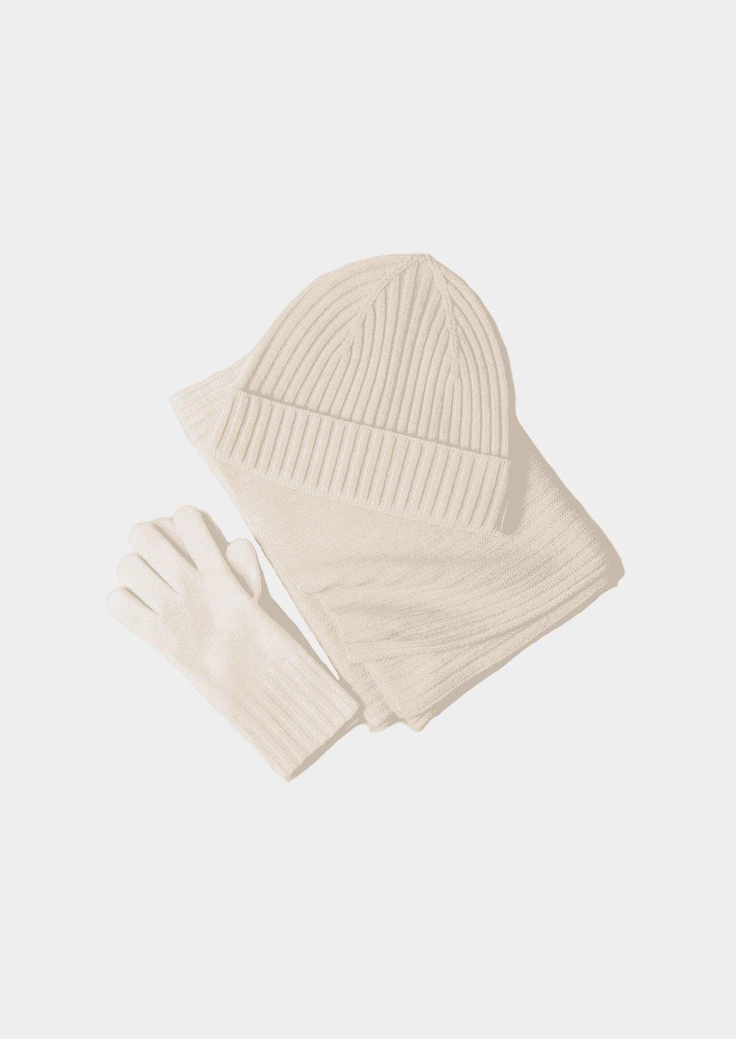 PURE EXTRA-FINE MERINO WOOL WINTERTIME ESSENTIALS - IVORY