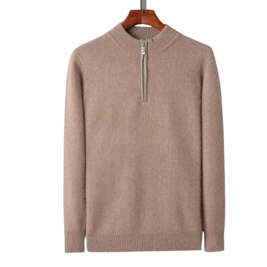 100% Cashmere Zip-Up Cardigan – ASCENDARY®
