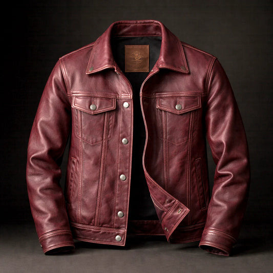 Black Falcon Leather Jacket