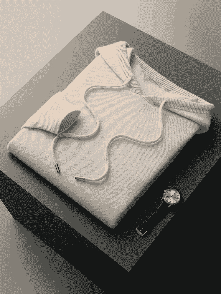 Men's Extra-Fine Merino Wool Leisure Hoodie – Relaxed Fit – ASCENDARY®