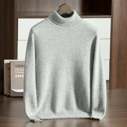 100% Cashmere Turtleneck Sweater – Hypoallergenic | ASCENDARY®