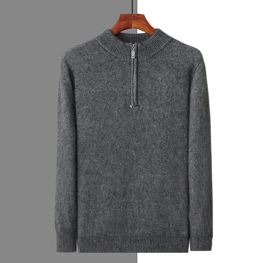 100% Cashmere Zip-Up Cardigan – ASCENDARY®