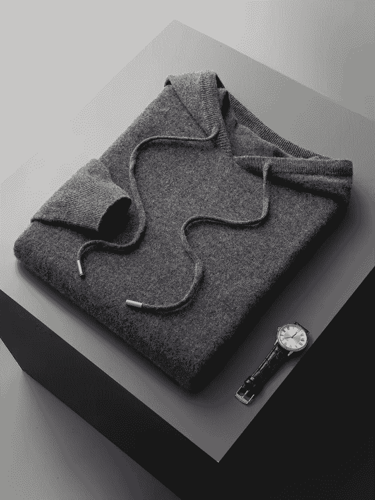 Men's Extra-Fine Merino Wool Leisure Hoodie – Relaxed Fit – ASCENDARY®