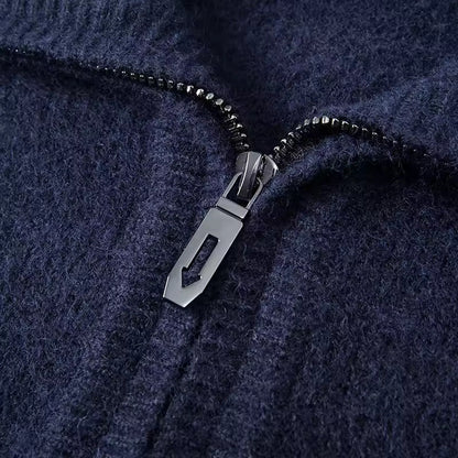 100% Cashmere Quarter Zip Sweater – Hypoallergenic | Skin-Soft | ASCENDARY®
