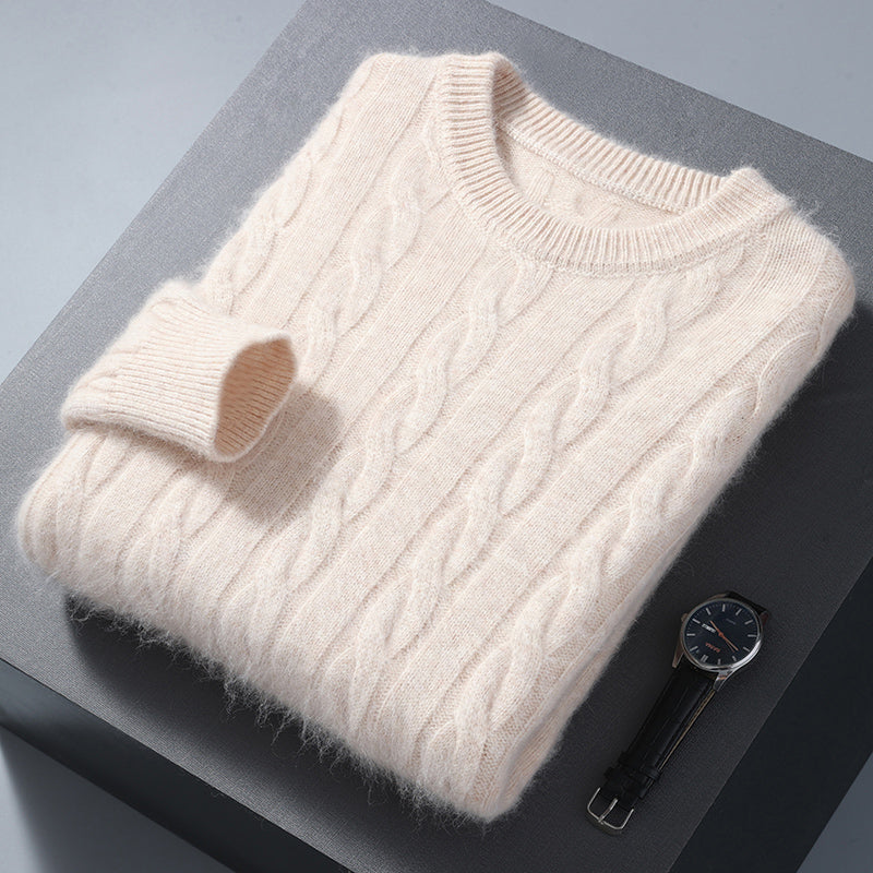 Cashmere Cable Knit Sweater – Luxury Knitwear | ASCENDARY®