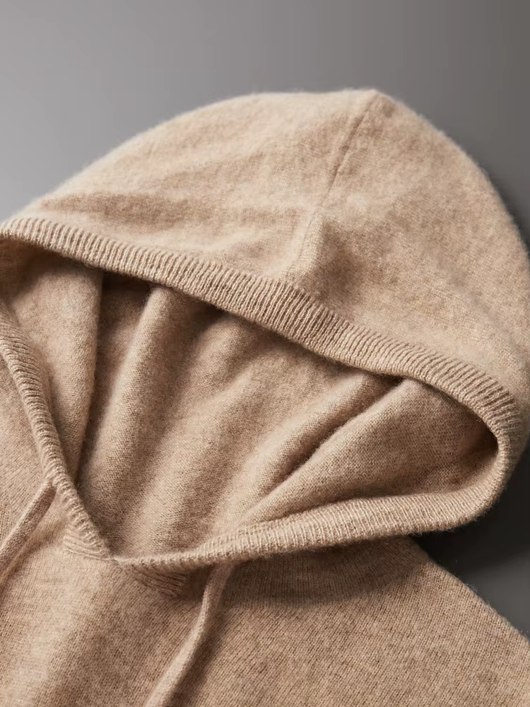 Men's Extra-Fine Merino Wool Leisure Hoodie – Relaxed Fit – ASCENDARY®